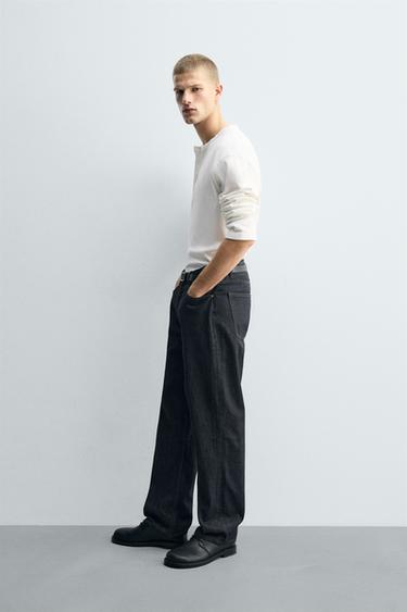 JEAN STRAIGHT FIT - Bleu marine de Zara - Image 3