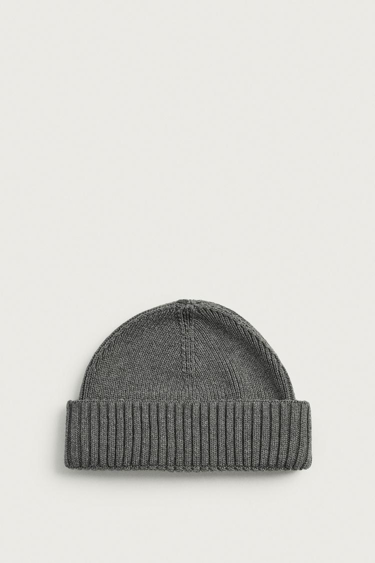 Gorro corto punto mezcla algodon