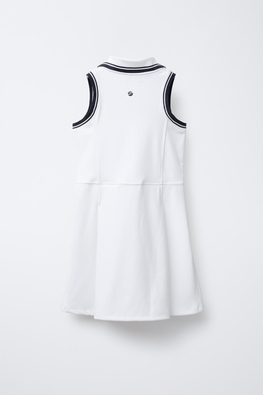 BOX PLEAT POLO DRESS