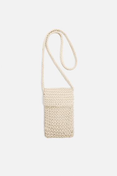 MACRAMÉ CROSSBODY BAG - Ecru White by Zara