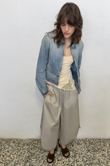 ADJUSTABLE HEM CULOTTES - Greyish by Zara