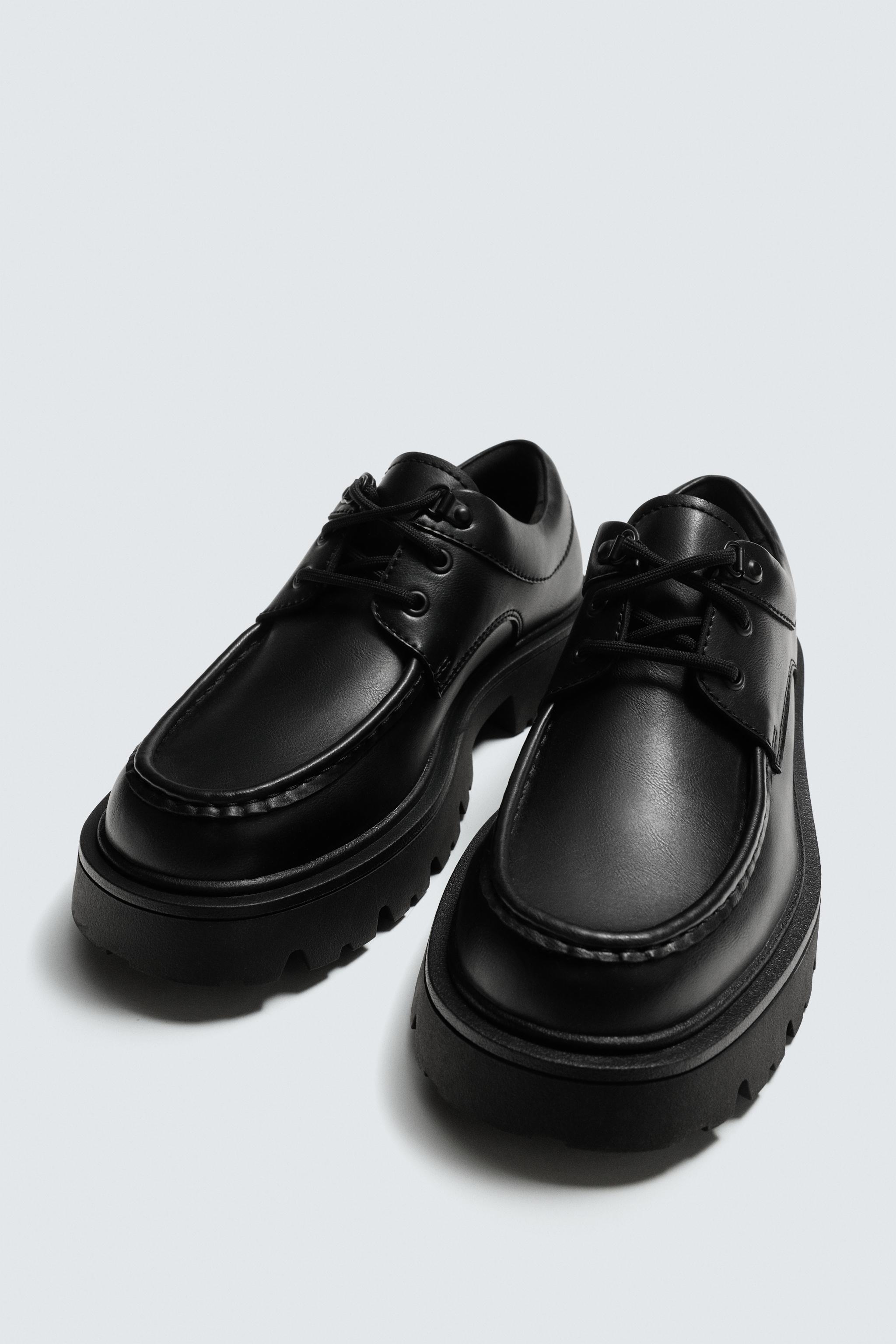 モックトゥチャンキーシューズ - ブラック | ZARA Japan / 日本