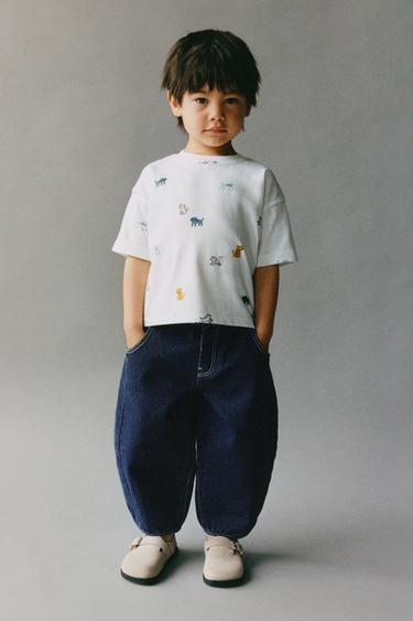 CAMISETA ESTAMPADO - Blanco de Zara