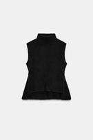 SATIN EFFECT BANDEAU TOP