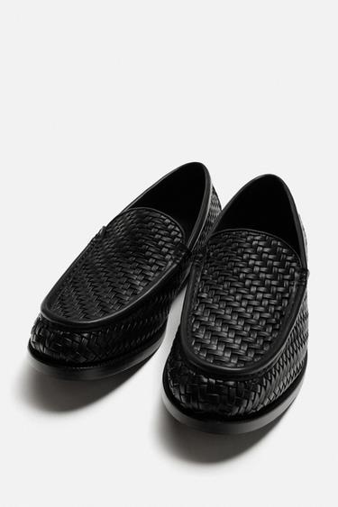 MOCASSINS TRESSÉS - Noir de Zara - Image 3