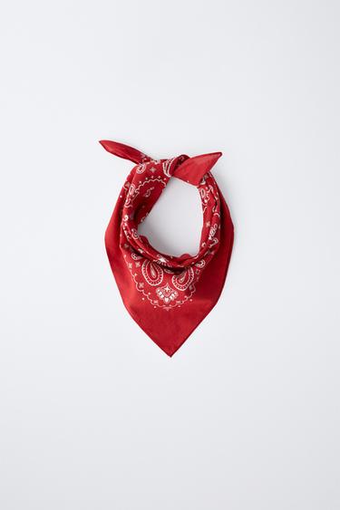 PAISLEY PRINT BANDANA — Red 1