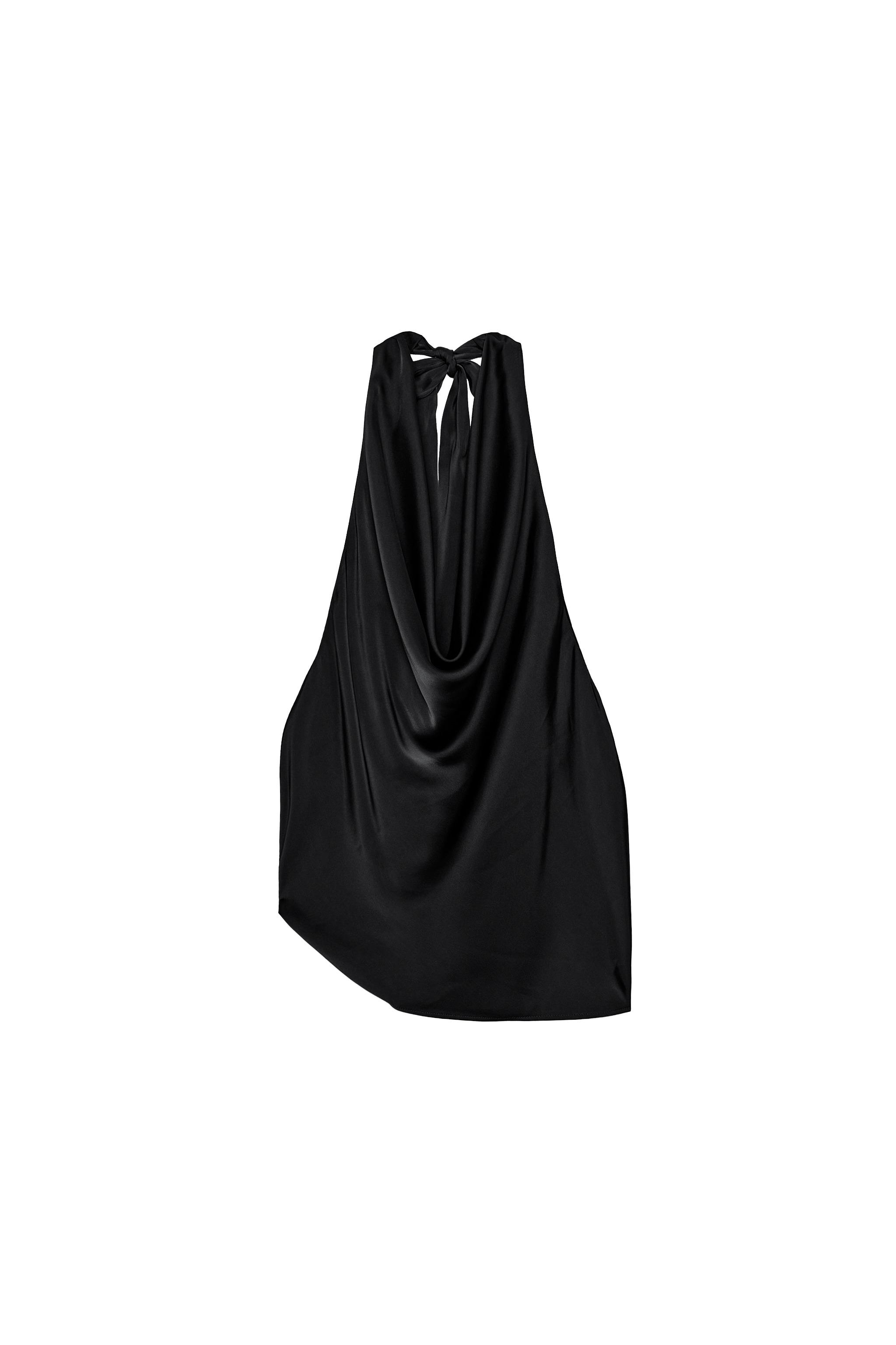 【新品】OMMO SATIN DRAPE TANK TOP Elegant Satin Wrap Tank Tops for Women Silky Draped Ruched Front
