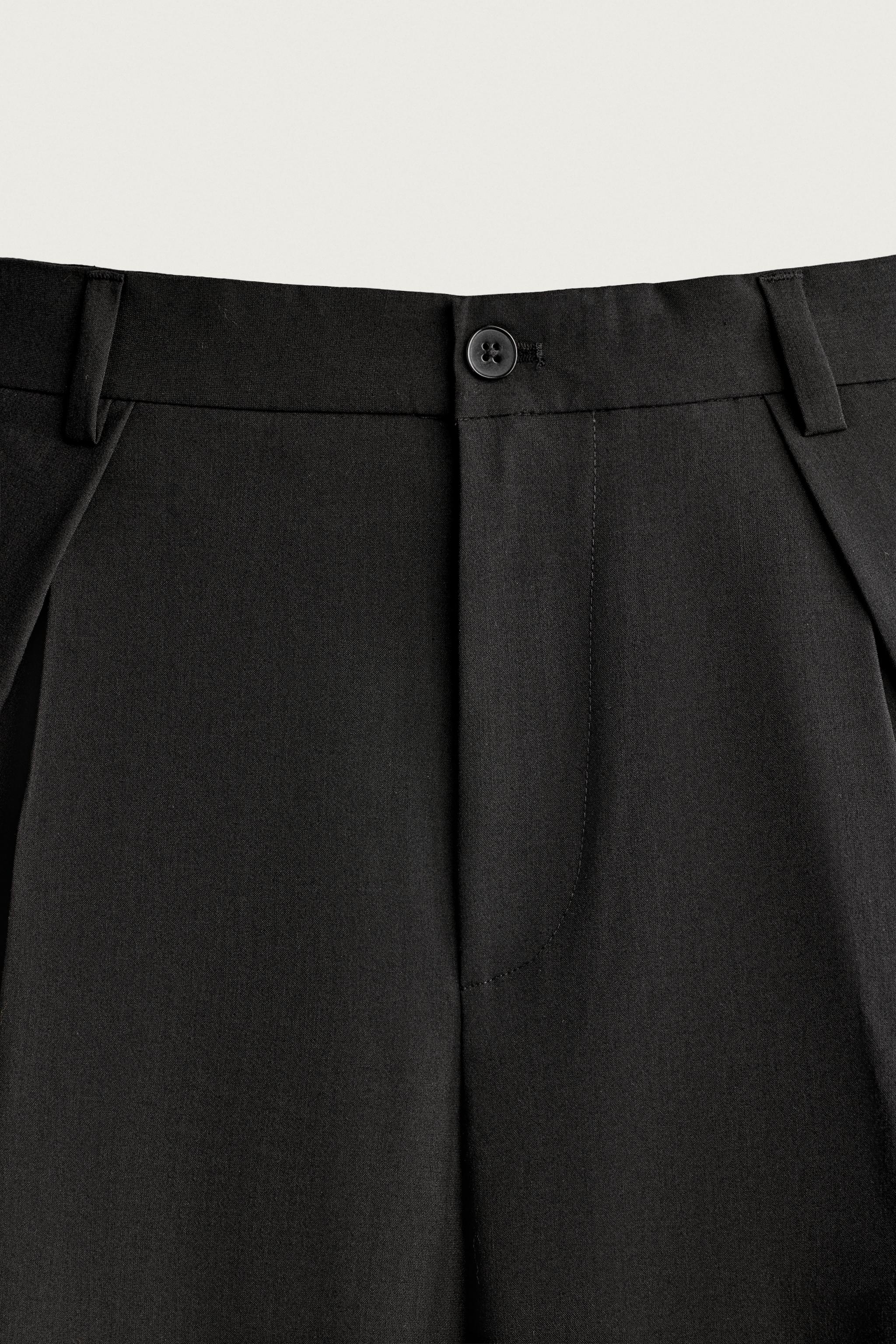 Zara RELAXED FIT PİLİLİ PANTOLON görsel 8