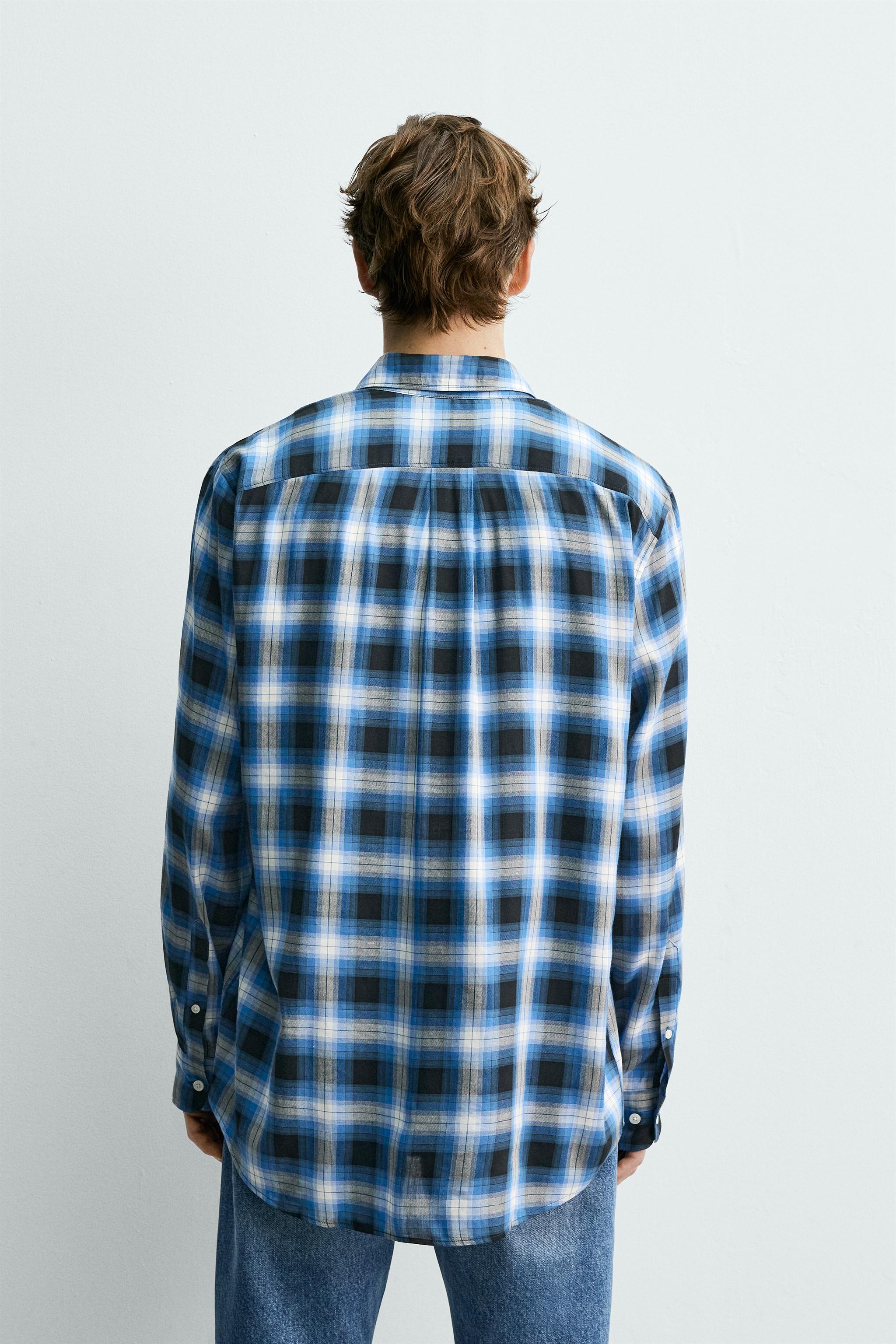CHEMISE FLUIDE À CARREAUX AARON LEVINE X ZARA