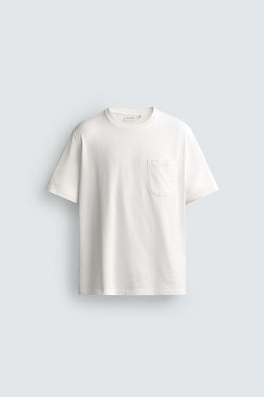 ライトウェイト リラックスフィットTシャツホワイト0Zaraのライトウェイト リラックスフィットTシャツ - ホワイト - 画像 0