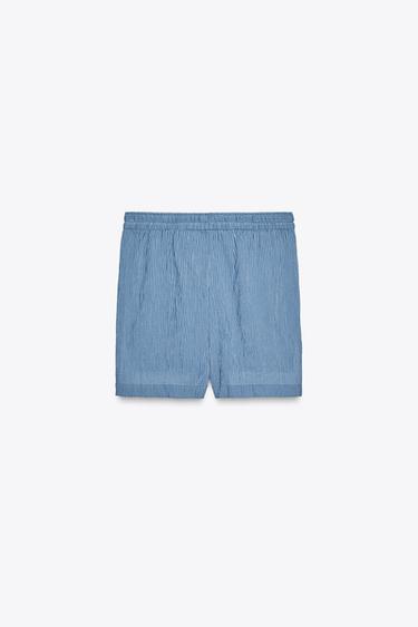 ZW COLLECTION STRIPED BERMUDA SHORTS - Blue by Zara - Image 5