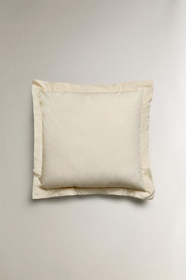 STRIPE PRINT PILLOWCASE - White by Zara - Image 2