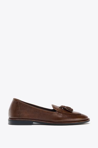 Zara TUTTIDEGA NAHKMOKASSIINID - Brown