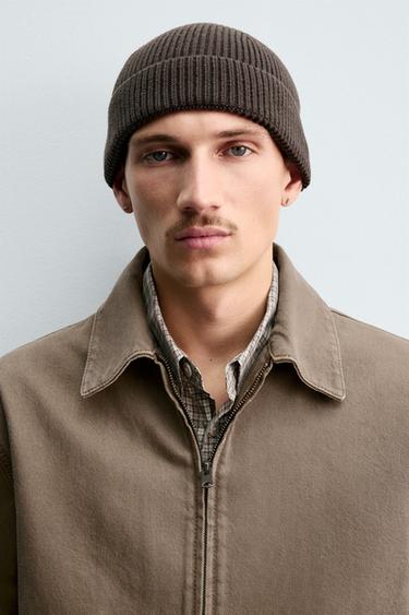 VESTE EN JEAN ZIPPÉE - Marron / Taupe de Zara - Image 6