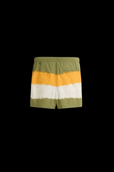 TIE DYE PRINT MID-LENGTH SWIMMING TRUNKS - various by Zara