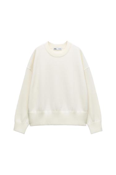 BASIC KNIT SWEATSHIRT