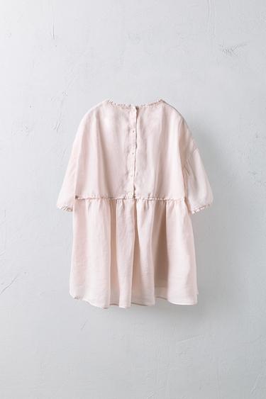 2-5 YEARS/ LIMITED EDITION 100% RAMIE DRESS - Dusty pink by Zara - Image 1