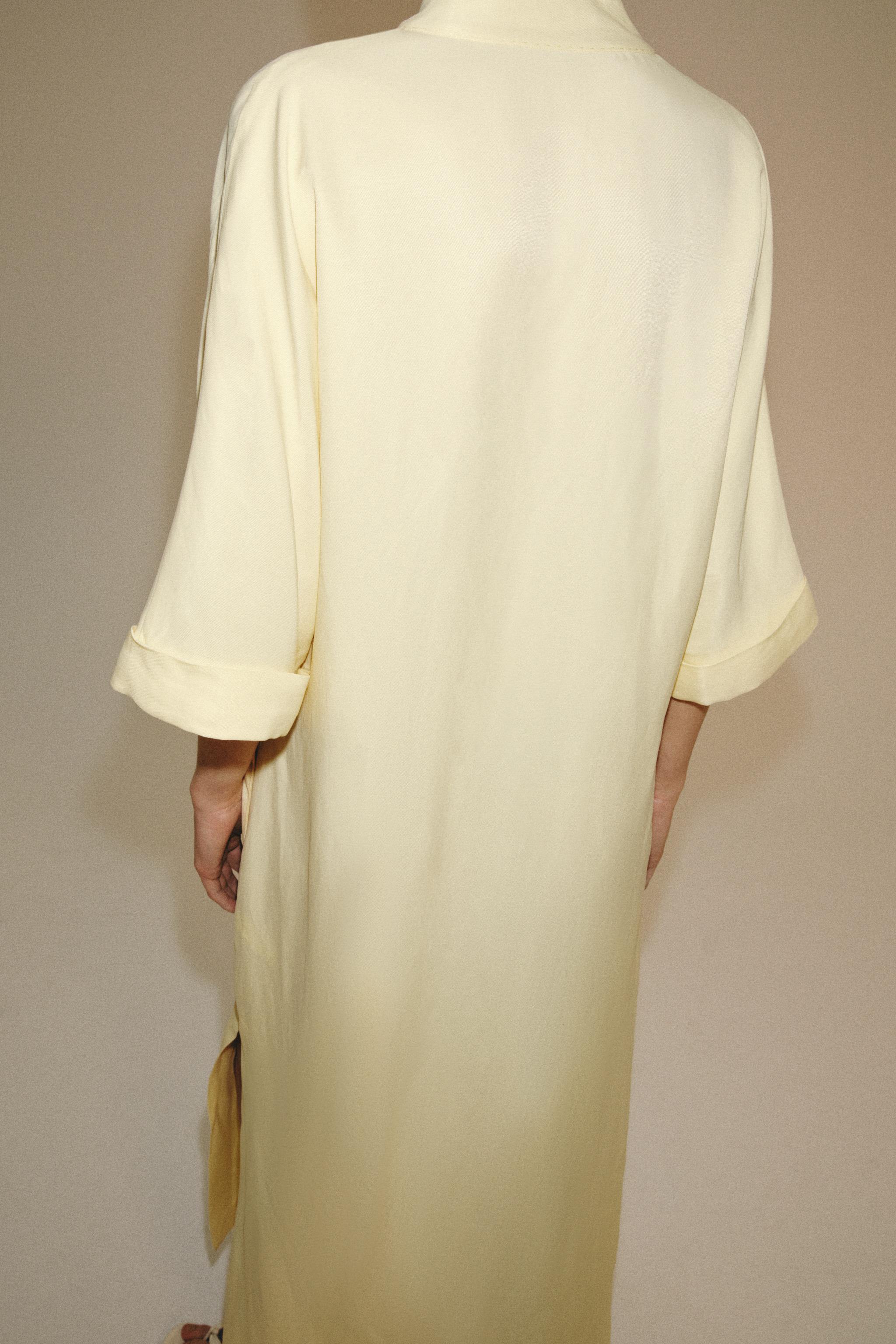 Zara ZW COLLECTION MİDİ ELBİSE görsel 3