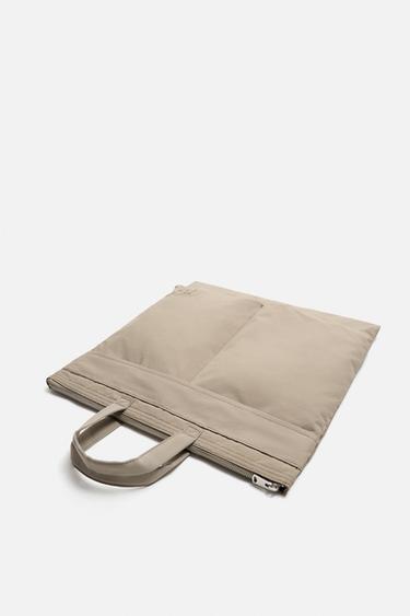 SAC SHOPPER EN NYLON - Blanc ivoire de Zara - Image 3