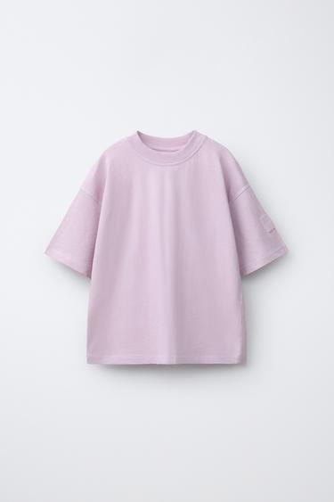 GARMENT DYE T-SHIRT - Light lilac by Zara