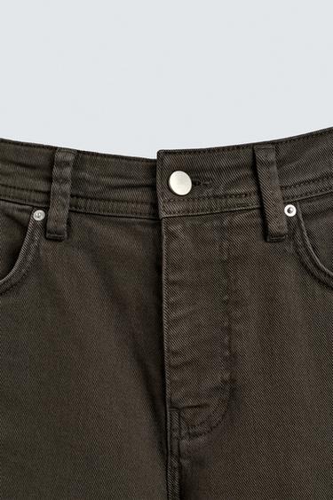 STRAIGHT-LEG TROUSERS - Brown de Zara - Image 7