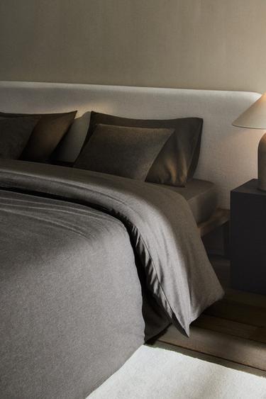 CASHMERE BLEND DUVET COVER - Dark grey by Zara - Image 0