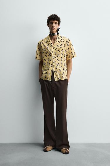 QUẦN ỐNG LOE HARRY LAMBERT FOR ZARA X DISNEY - Màu nâu từ Zara - Hình ảnh 0