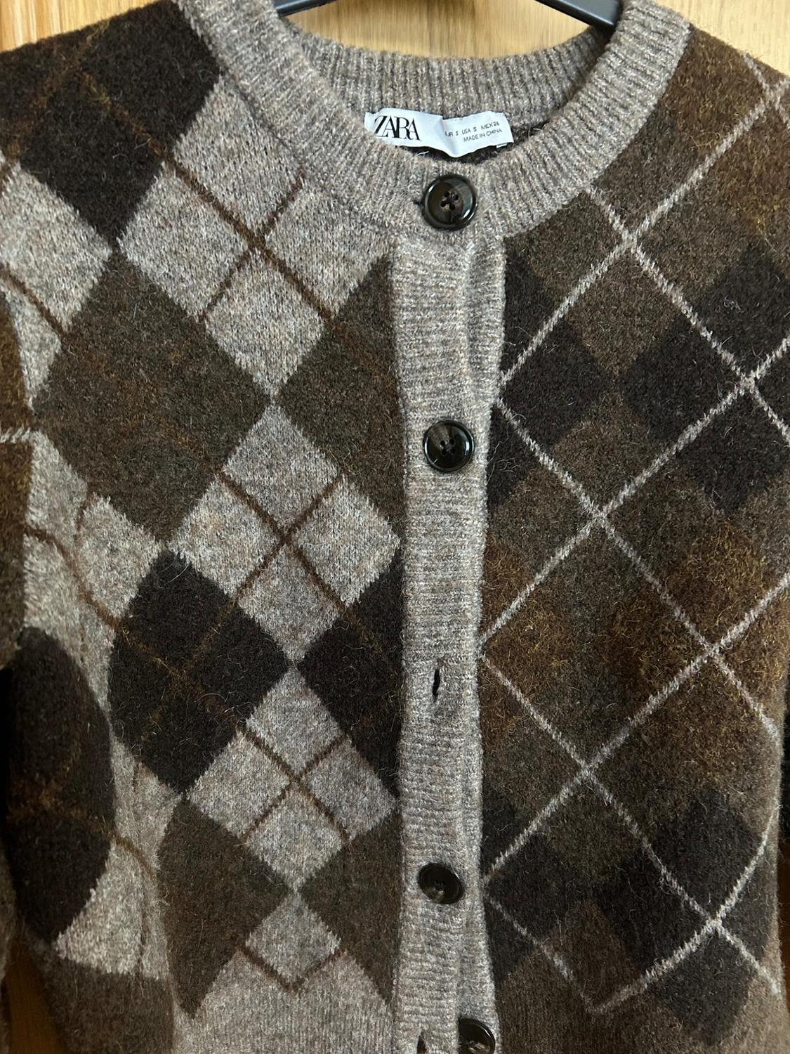 ARGYLE KNIT CARDIGAN - Image 3