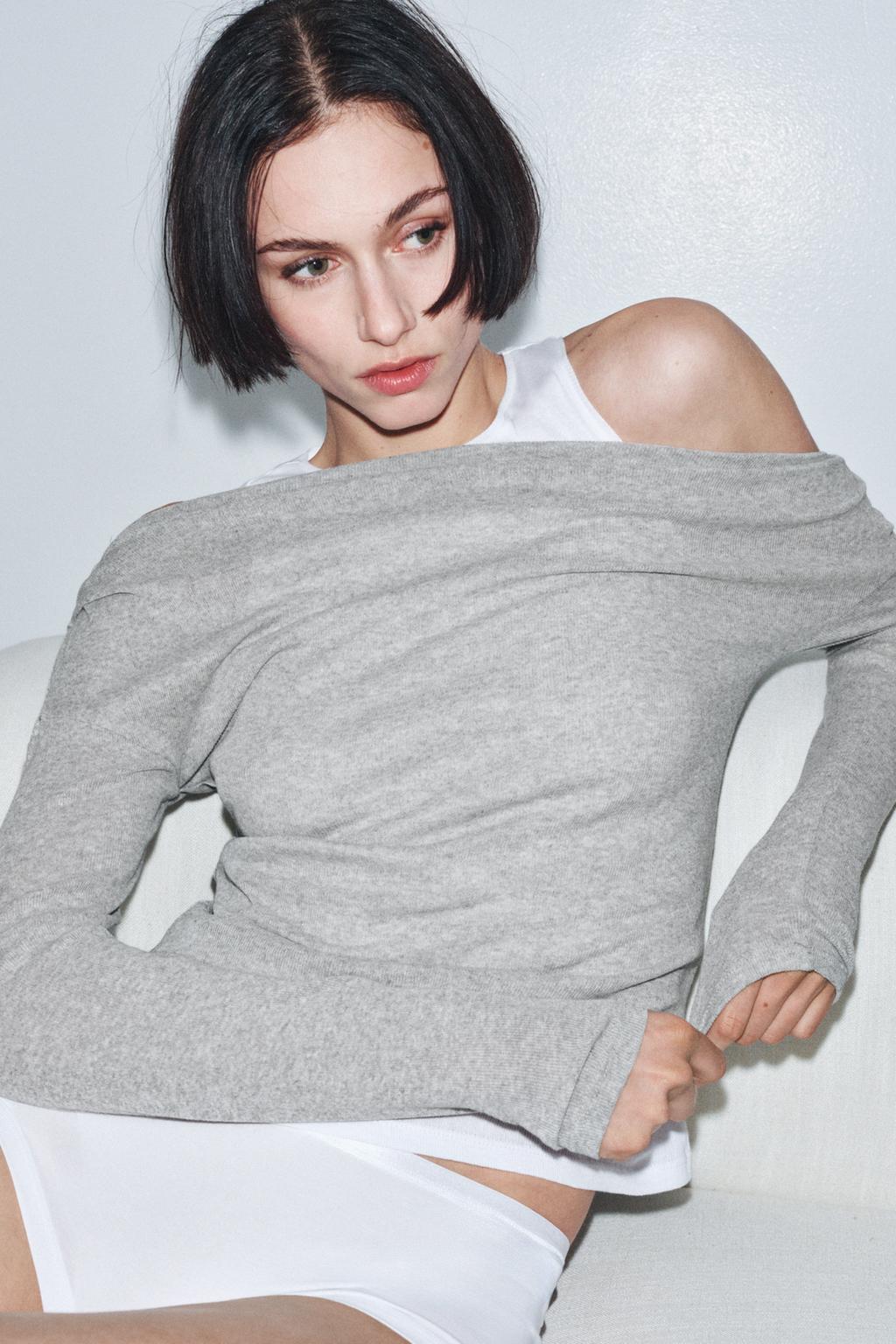 ASYMMETRIC LAYERED EFFECT T-SHIRT - image 2