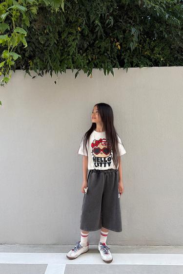 HELLO KITTY © SANRIO BALLOON T-SHIRT - White by Zara