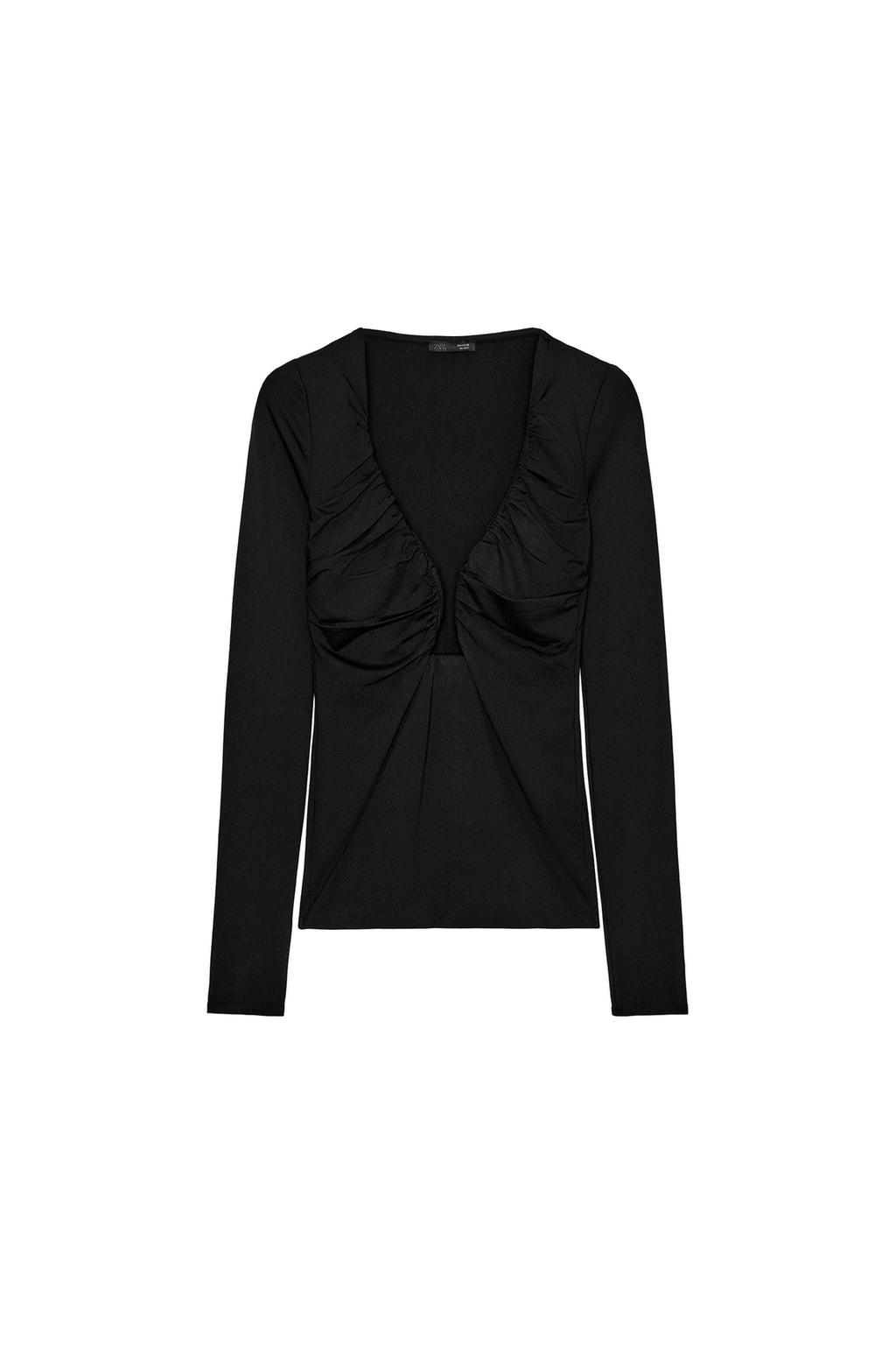 DRAPED POLYAMIDE TOP - image 3