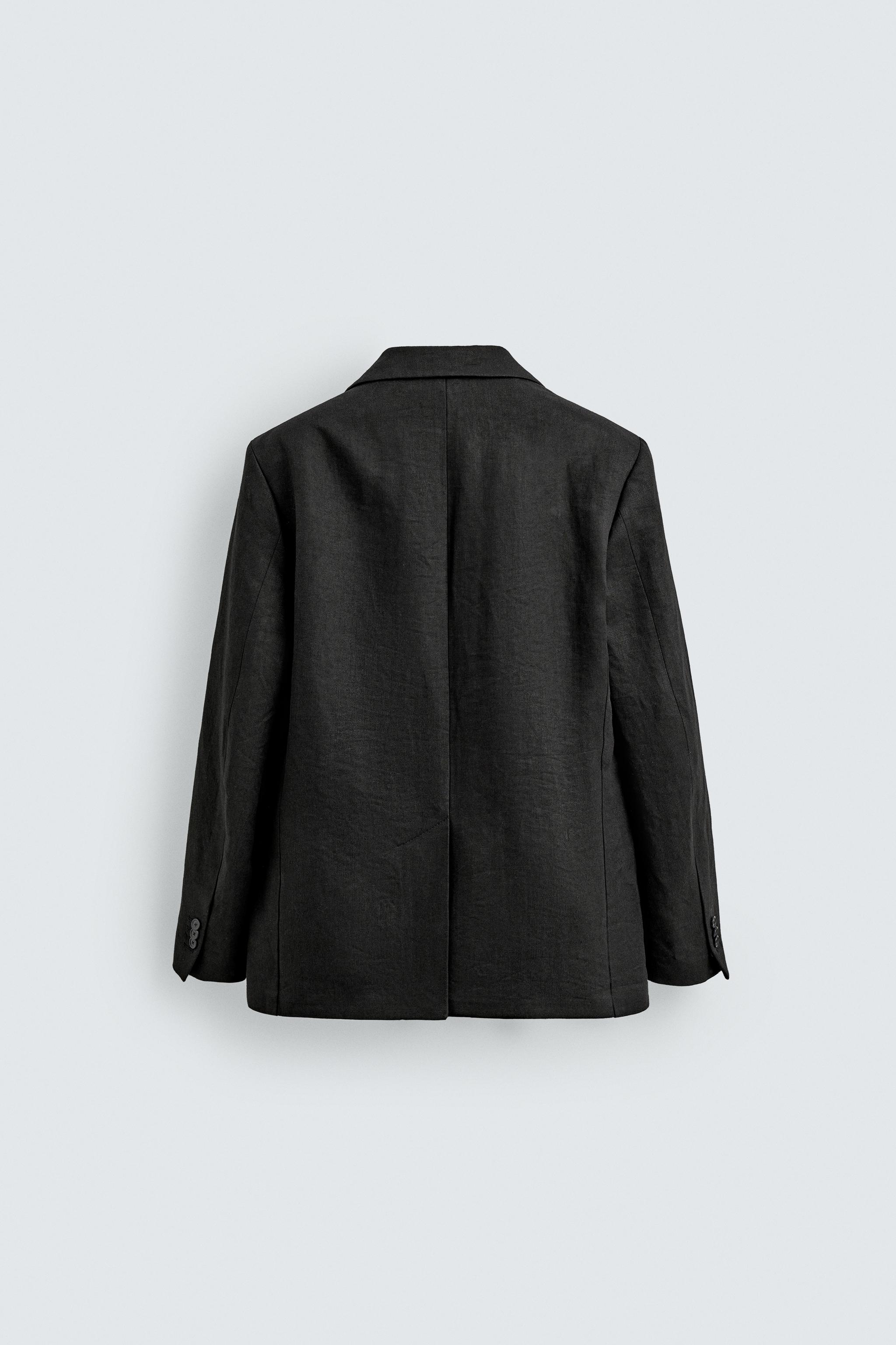 VESTE DE COSTUME TWILL 100% LIN AARON LEVINE X ZARA