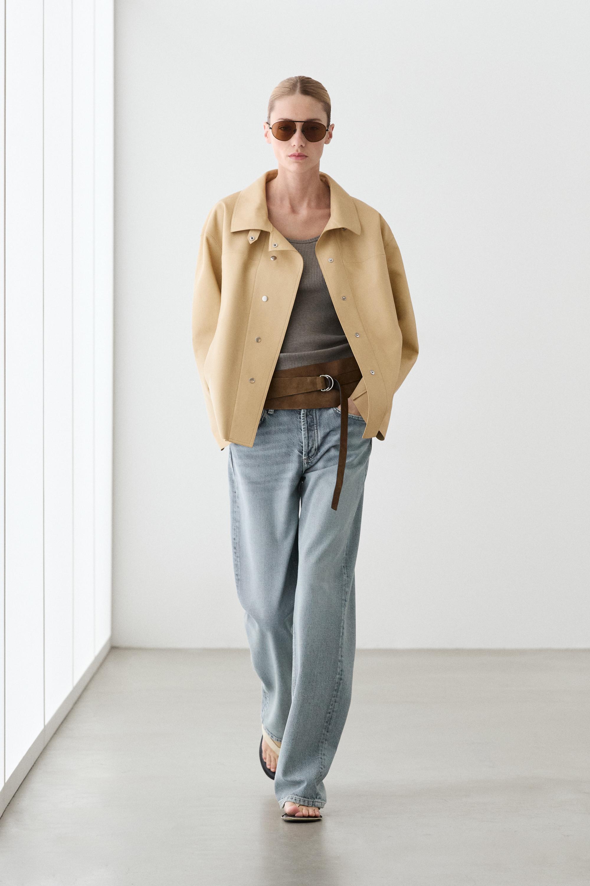 Nappa leather shirt — Yellow