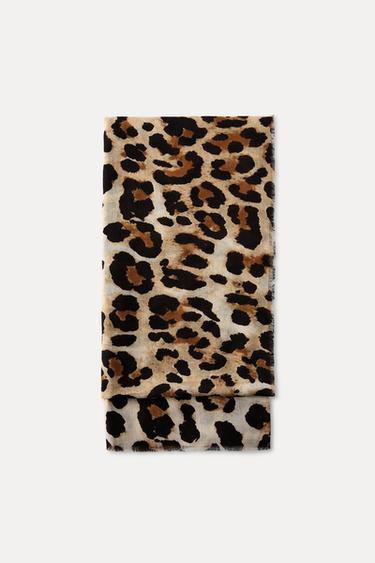 Zara ANIMAL PRINT HANDKERCHIEF - Leopard