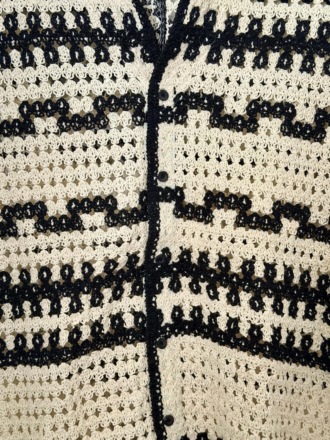 CONTRAST CROCHET SHIRT - Image 3