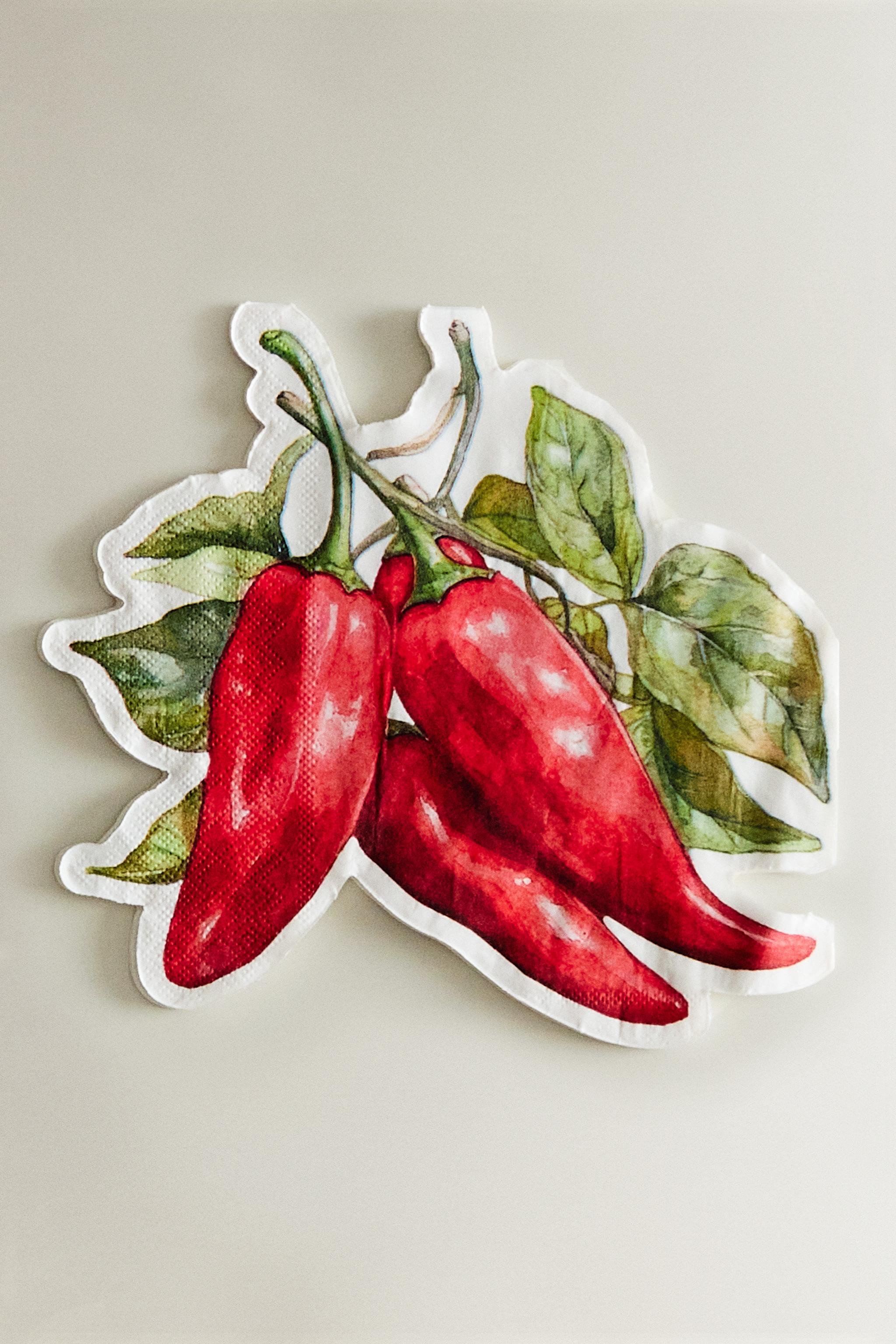 CHILI PAPER NAPKINS (PACK OF 20)