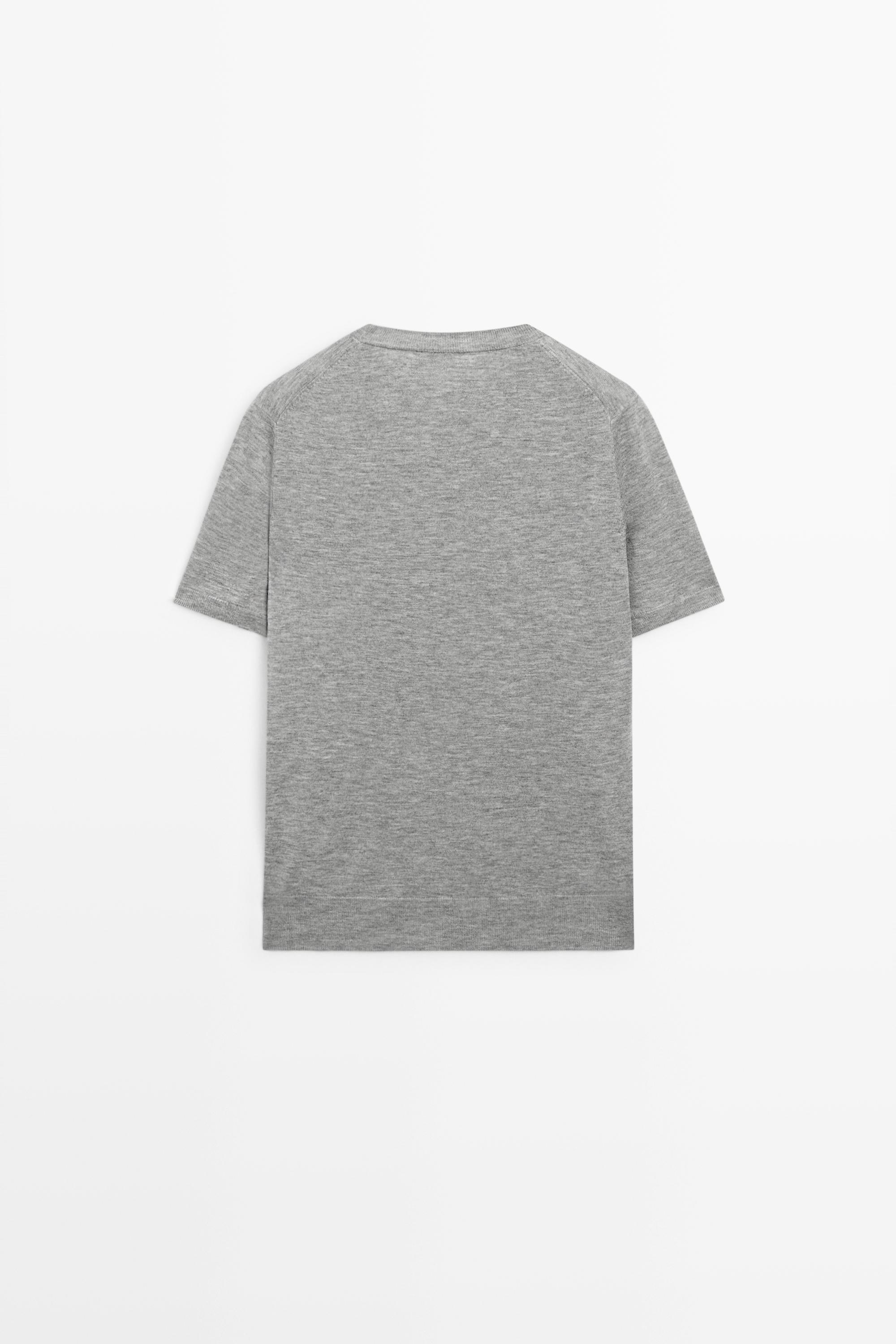 Pull en maille fine à manches courtes