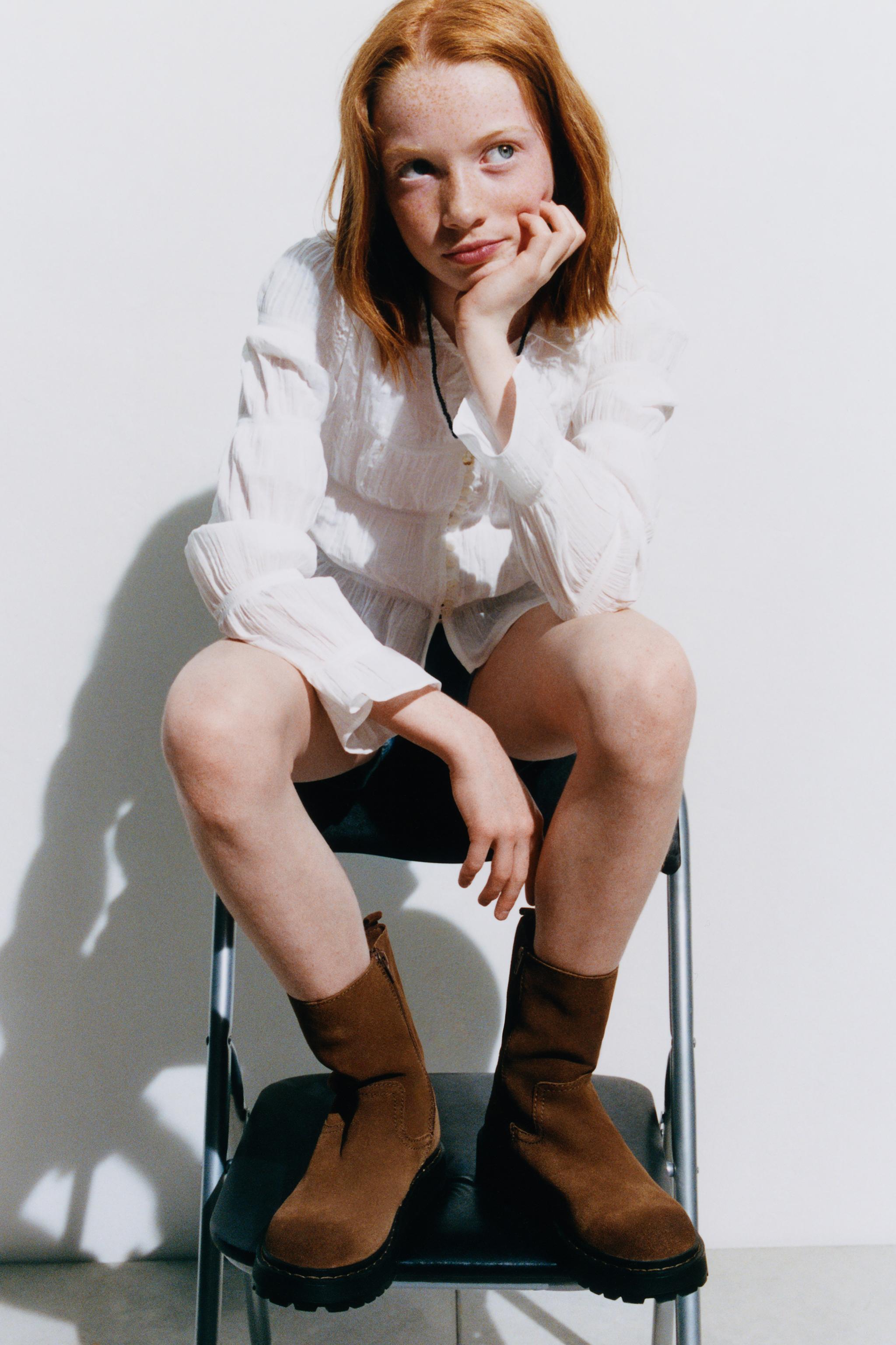 LEATHER BOOTS — Brown