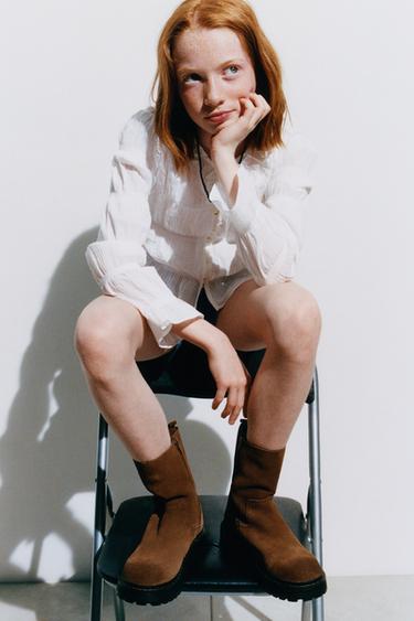 LEATHER BOOTS — Brown 2