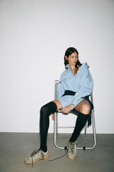 CONTRAST TRAINERS - Khaki Green by Zara