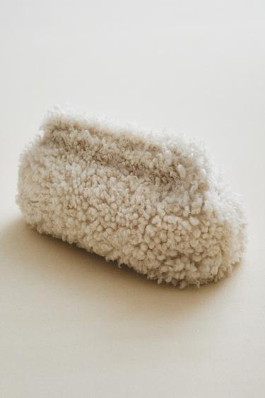 FURRY TOILETRY BAG - Ecru White by Zara - Image 5