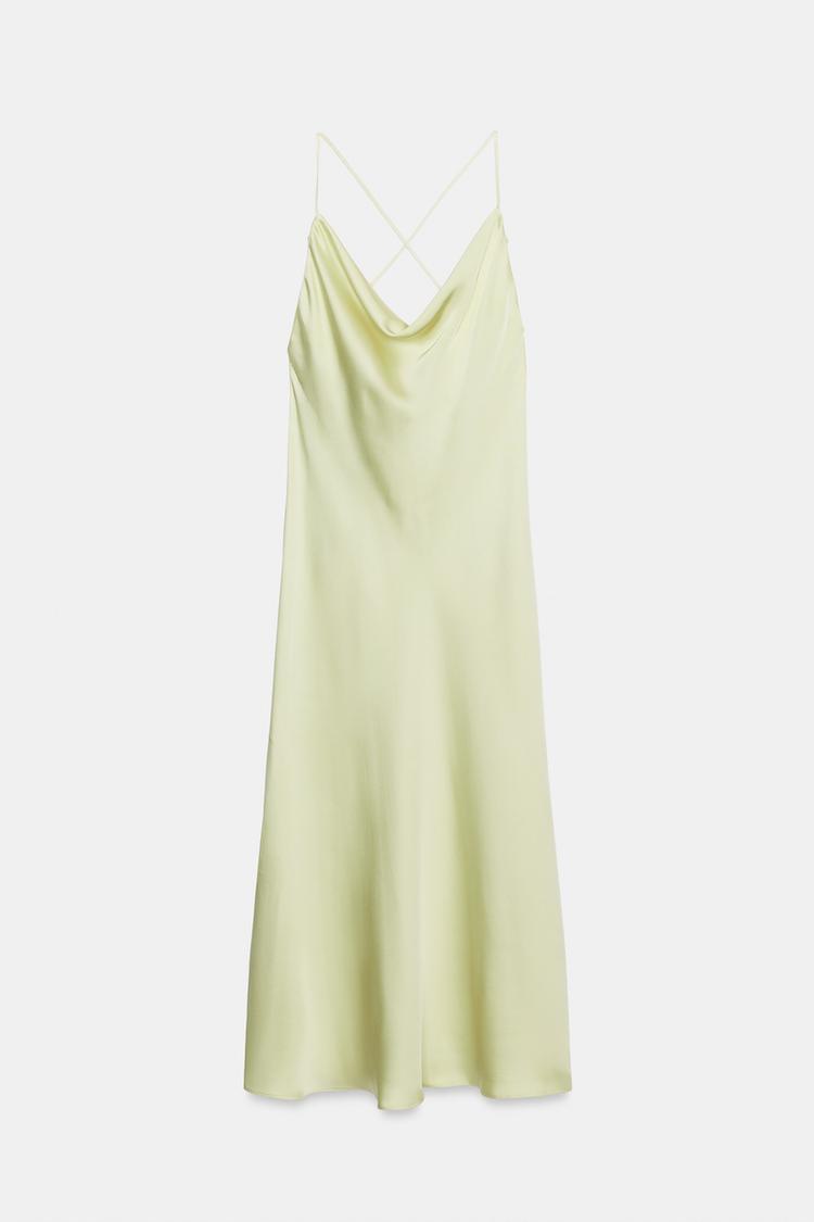 Vestido slip de satén de la colección ZW 6
