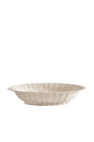 Zara OVAL BASKET - Cream