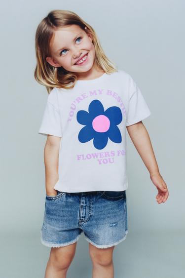 T-SHIRT WITH RAISED PRINT - White by Zara - Image 4