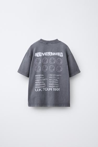 NIRVANA ® PRINT T-SHIRT - Grey by Zara - Image 1