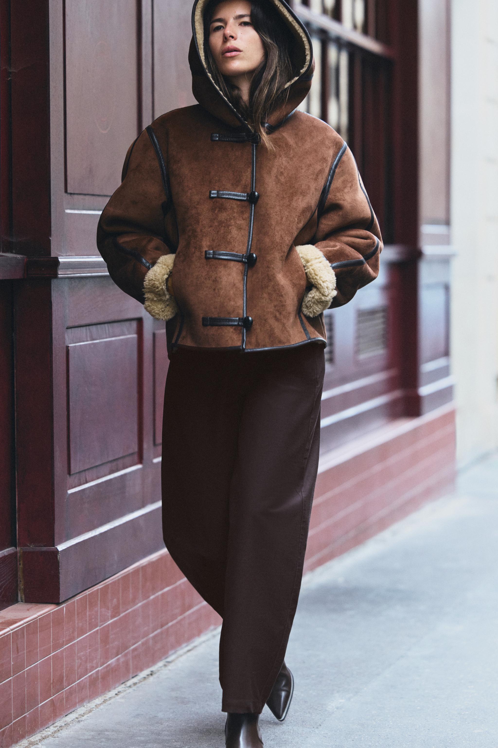 Double-Faced Jacket With Hoodie by Zara