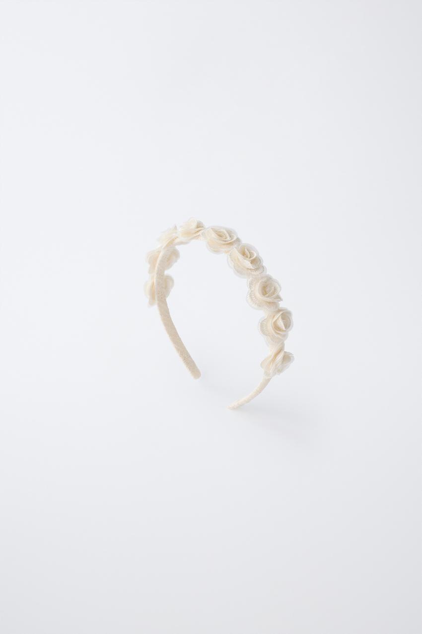FLORAL HEADBAND - Ecru | ZARA United States display picture 1