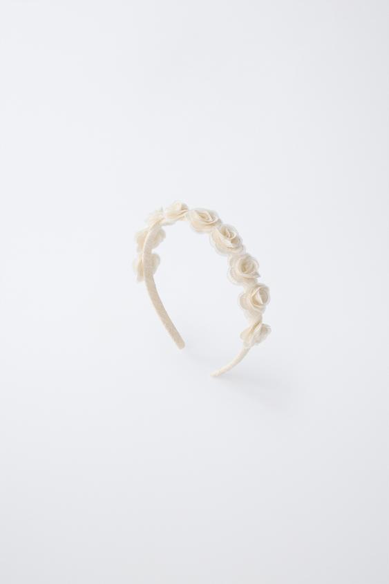 TIARA DE FLORES - Cru da Zara - Imagem 0