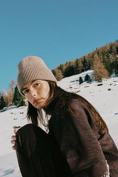 CAMISETA PIQUÉ CUELLO PERKINS - Marrón oscuro de Zara