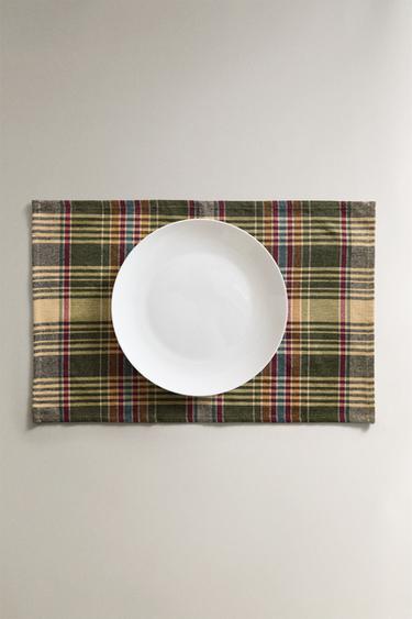 SET DE TABLE CARREAUX COULEUR - Vert de Zara - Image 4